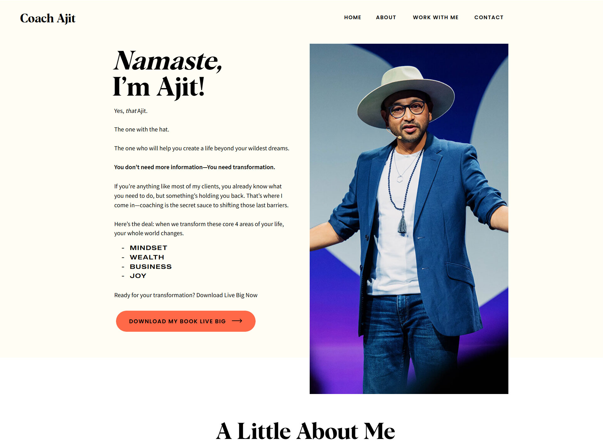 Coach Ajit website