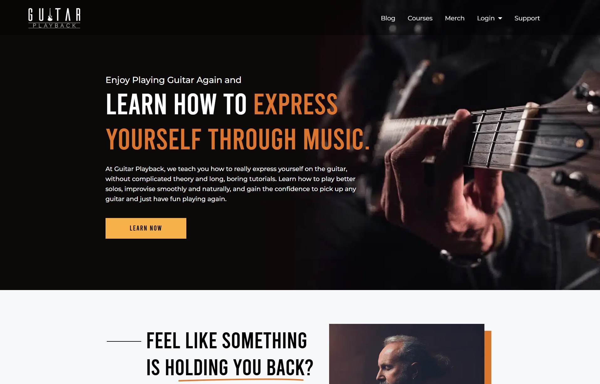 Guitar Playback website