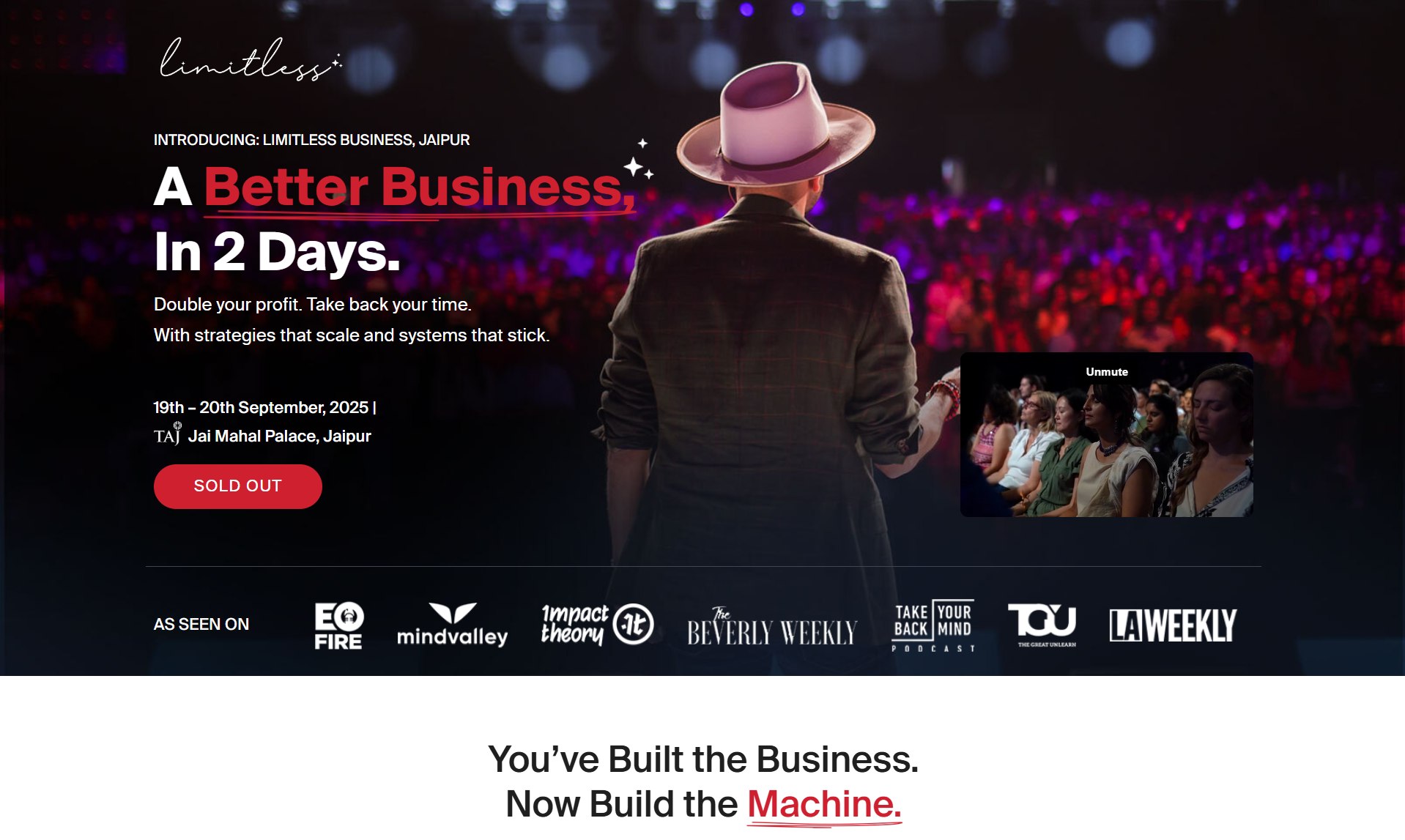 Limitless Immersion website